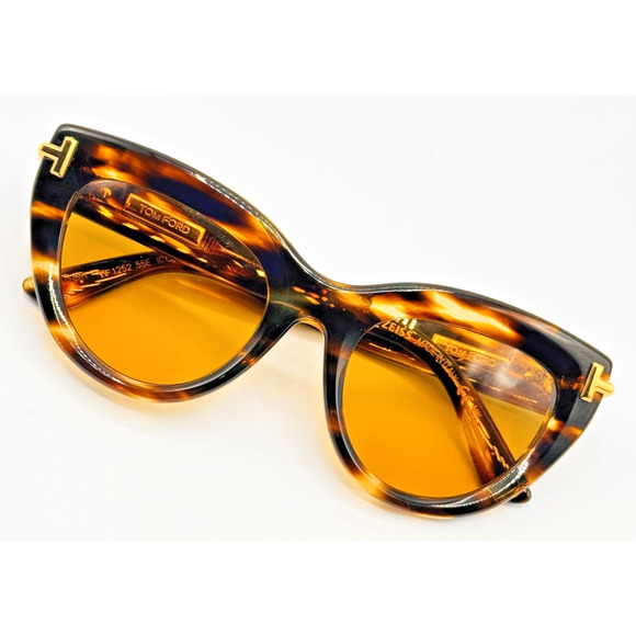 Tom Ford Sunglasses Icon Collection TF1252 55E Havana Cat Eye Brown Lens 52mm main image 9
